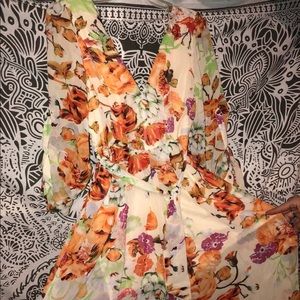 Floral jumpsuit Sz S